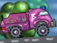 purple barbie truck